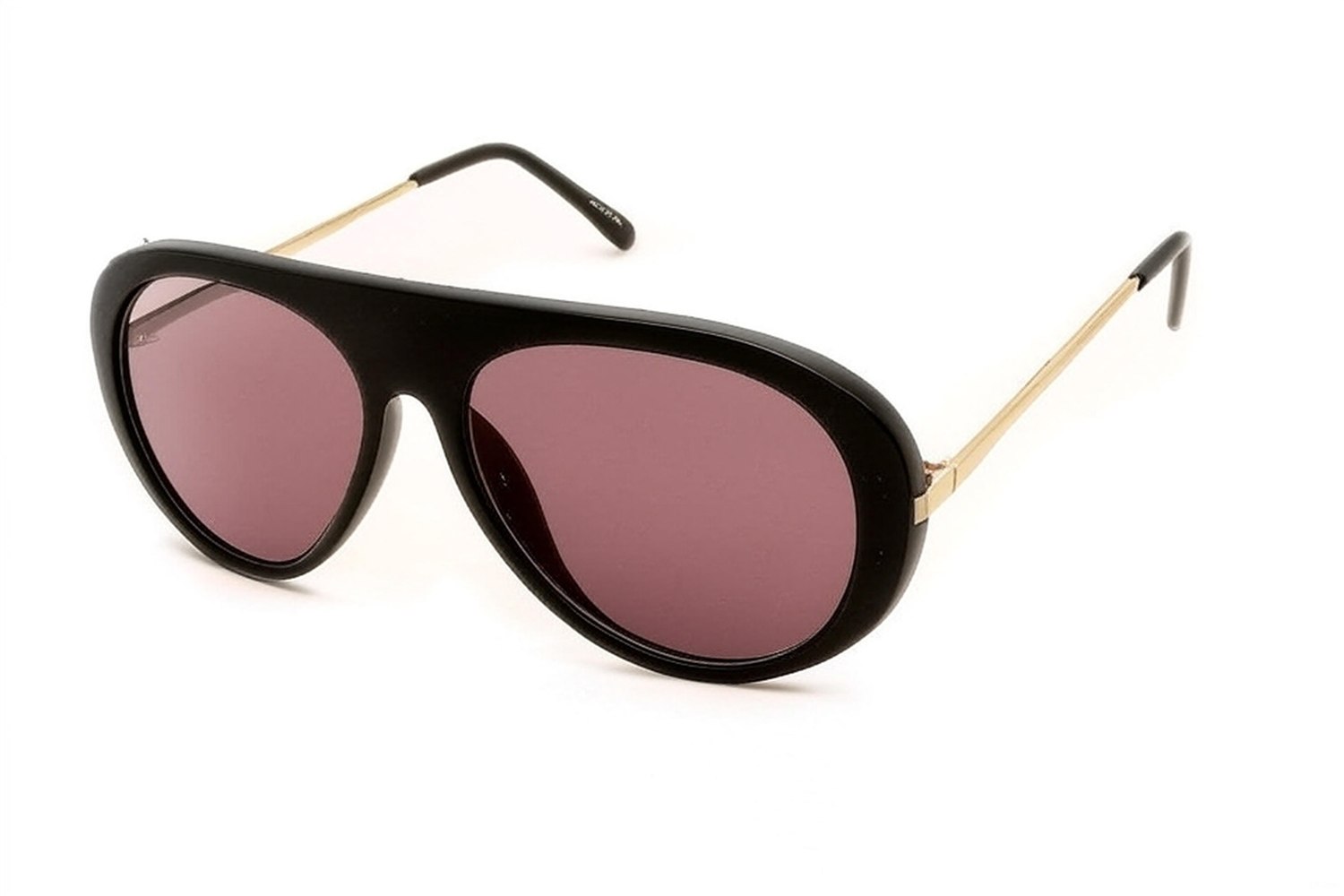 FOLEGANDROS — aviator γυαλιά ηλίου με μαύρο σκελετό και χρυσούς βραχίονες (φακός μπορντό)
