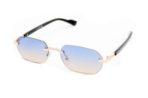 KIMOLOS — rimless γυαλιά ηλίου με μπλε ντεγκραντέ φακό