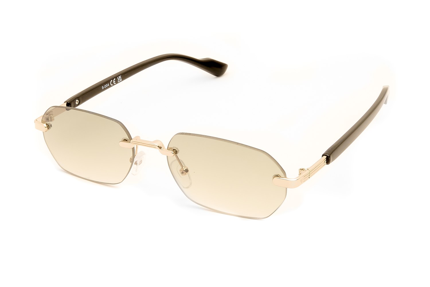 KIMOLOS — rimless γυαλιά ηλίου με σαμπανί φακό